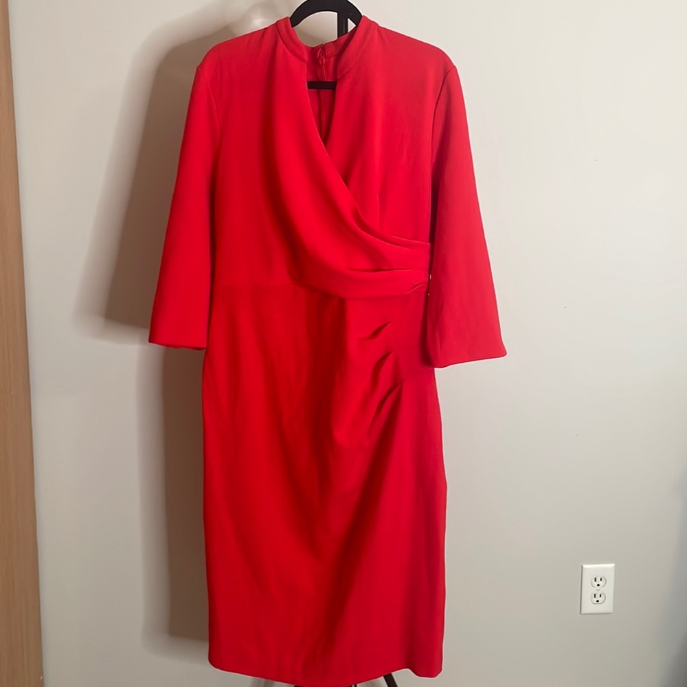 Plus Size MIDI Dress | Belted and Rouched | XXL